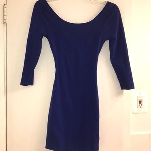 Blue cross back dress